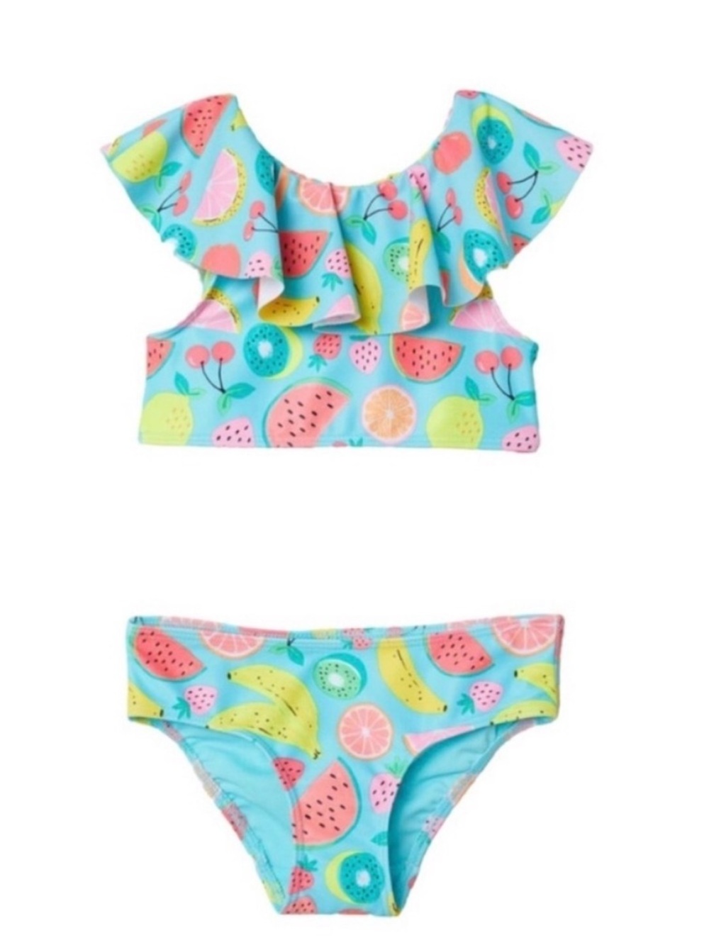 H&M Girls Fruit Ruffle Bikini Set NWT 6/8Y
